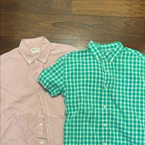 Crewcuts Pink and White Striped Shirt